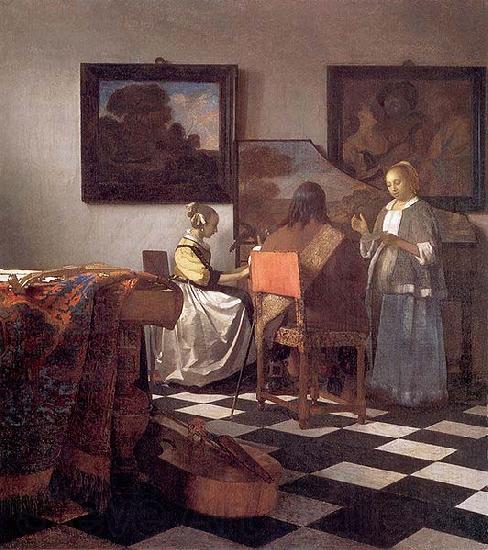 Johannes Vermeer The concert.